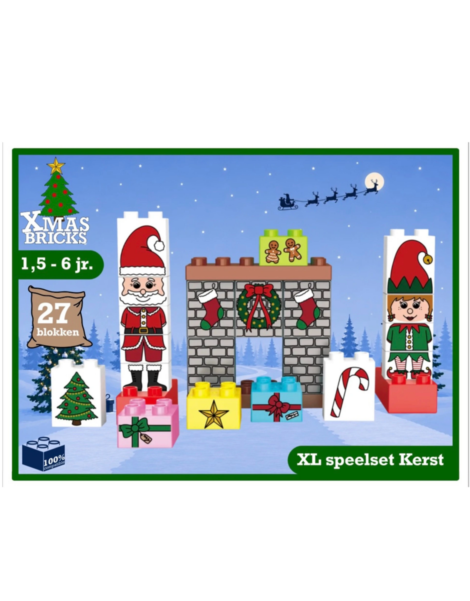 Sintbricks XL speelset Kerst