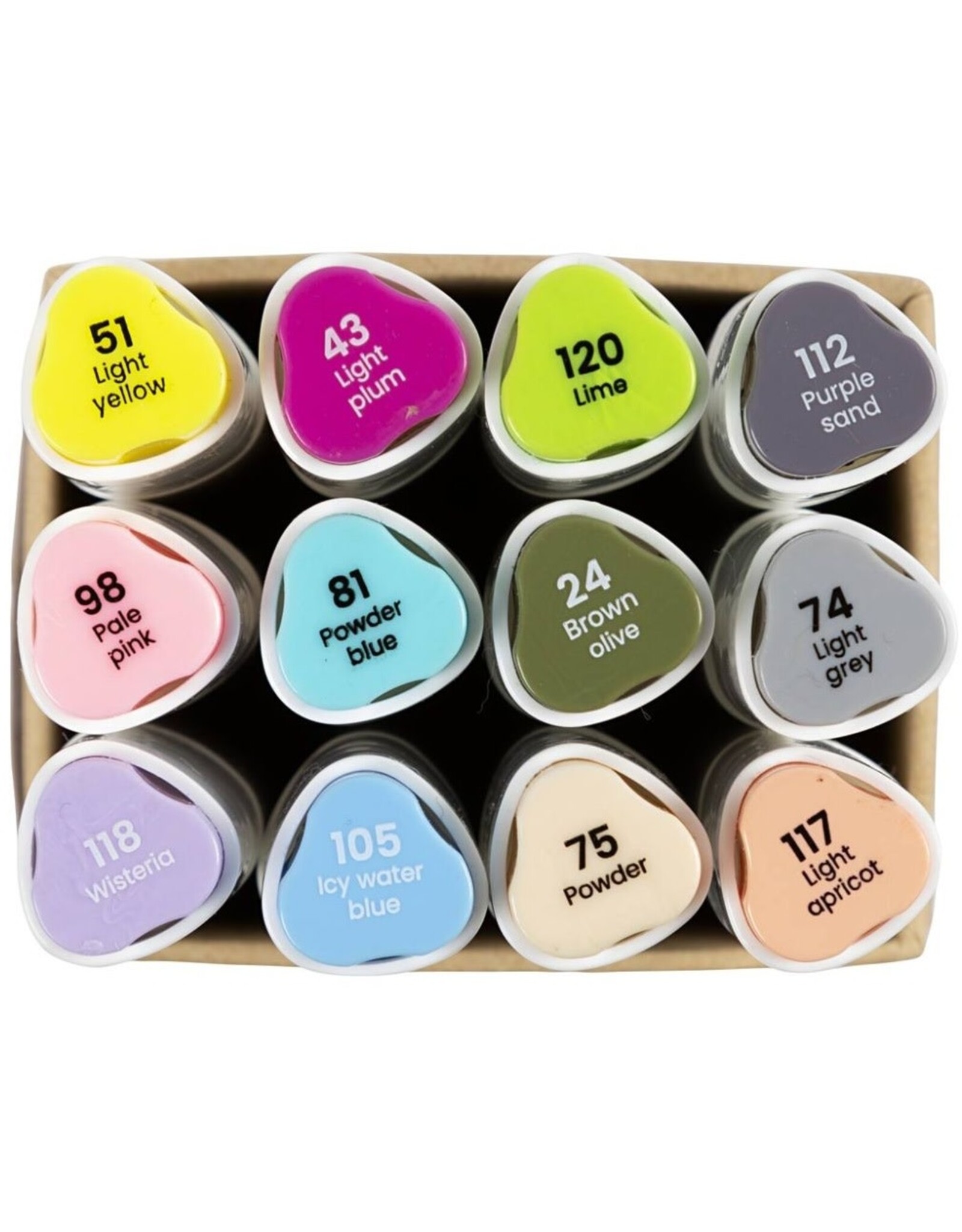 Creativ Company Alcoholmarkers set 12st. Pastel