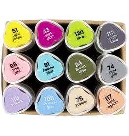 Creativ Company Alcoholmarkers set 12st. Pastel