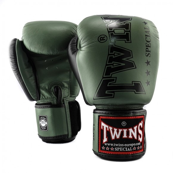 Twins Boxing Gloves BGVL 8 Green/Black Fightstyle