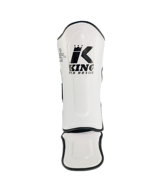King Pro Boxing Shin Guards Youth White Fightstyle