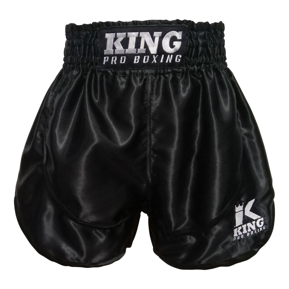 Tub links pik King Pro Boxing Shorts Zwart - Fightstyle