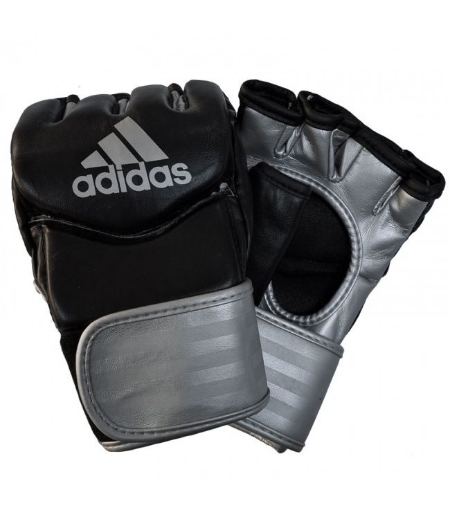 Adidas MMA Gloves Traditional Black/Silver - Fightstyle