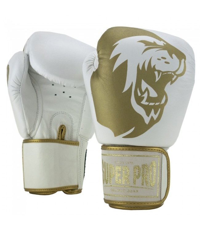 Super Pro Boxing Gloves Warrior White - Fightstyle