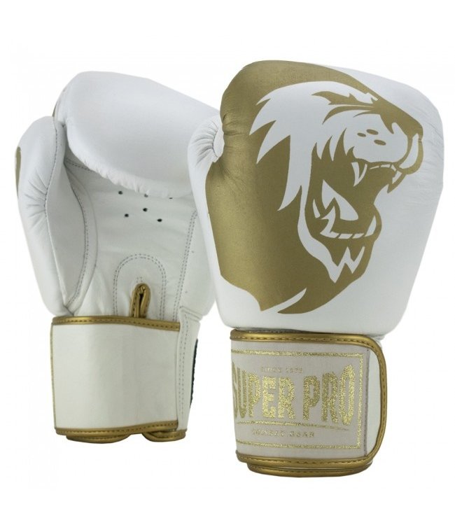 Super Pro Boxing Gloves Warrior White Fightstyle