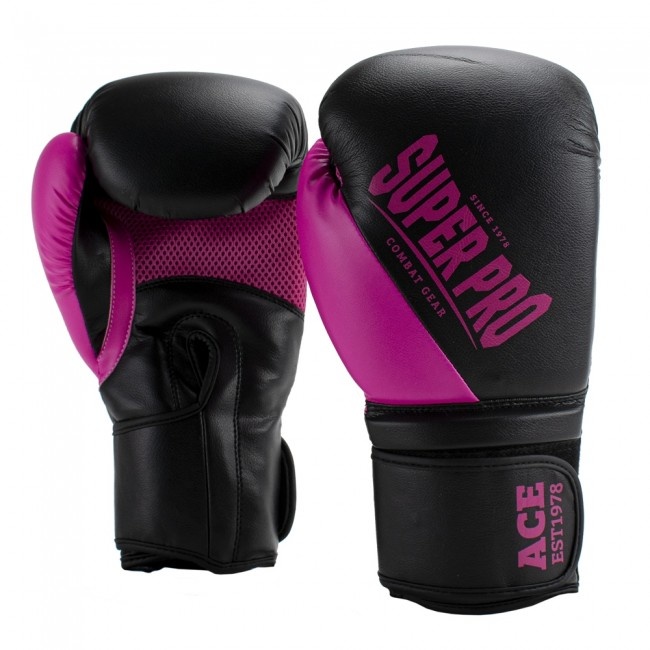 Venum Coco Monogram Pro Lace Up Boxing Gloves - Intense Black 10 oz