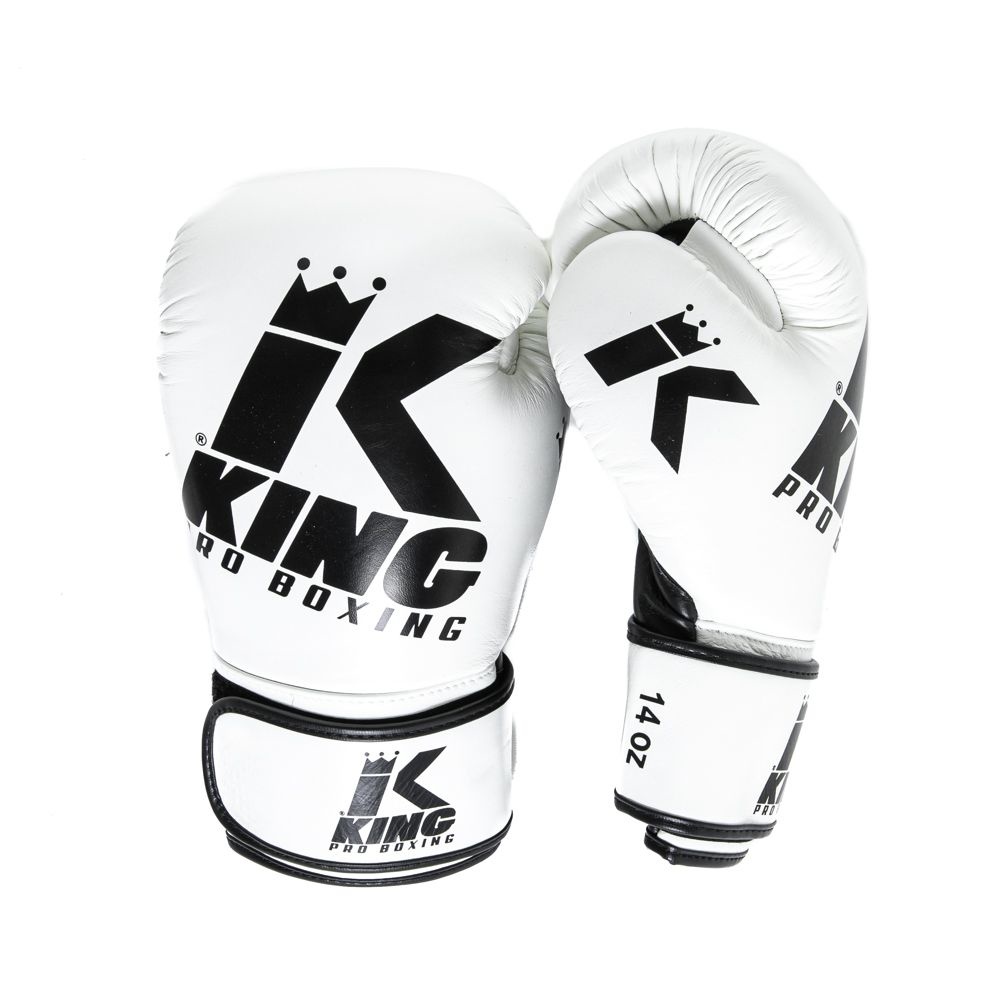 King Pro Boxing Boxing Gloves Platinum White Fightstyle