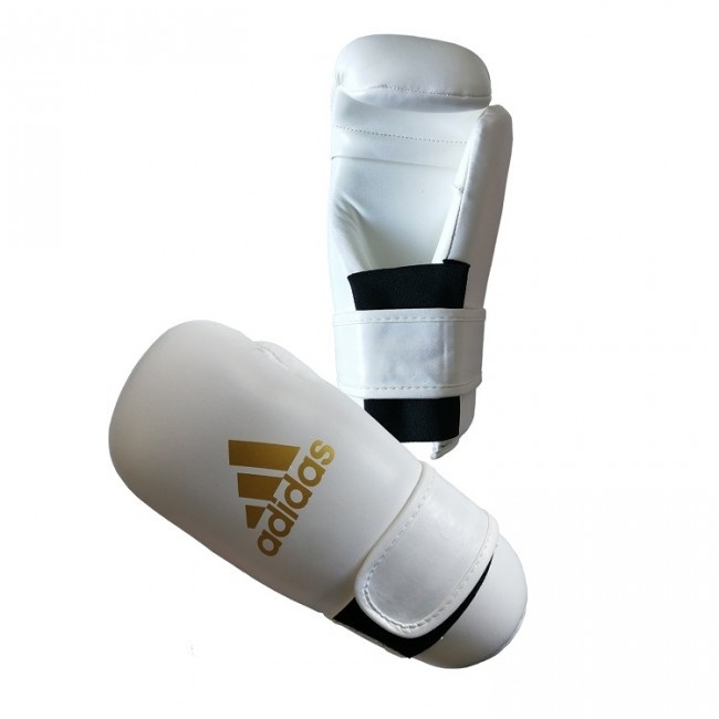 preparar James Dyson Tulipanes White Adidas Semi Contact Gloves For Karate - Fightstyle