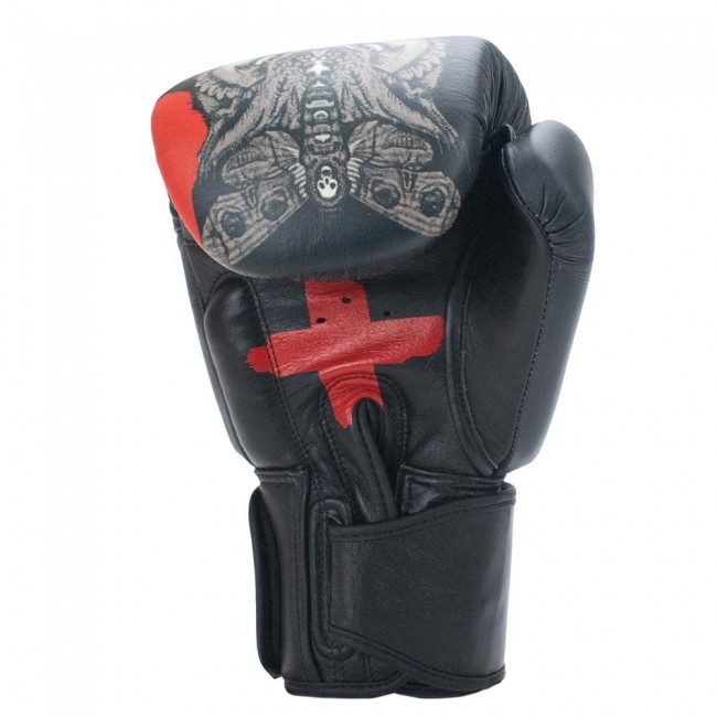 Super Pro Boxing Gloves Skull Black Fightstyle