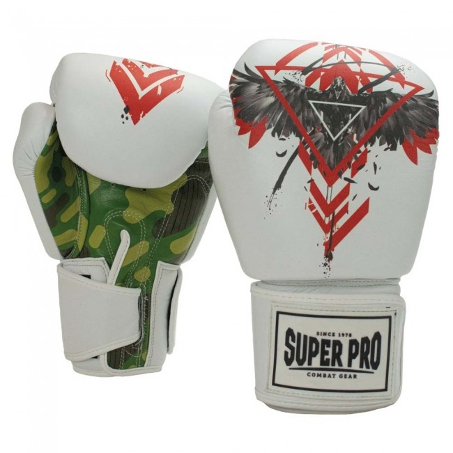 Super Pro Boxing Gloves Raven White Fightstyle