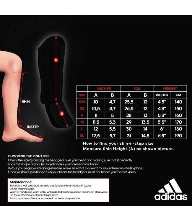Altaar Malaise Grondwet Zoek je jouw maat Adidas scheenbeschermers? - Fightstyle