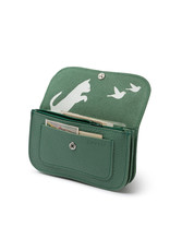 Keecie Cat Chase Medium Wallet, Forest