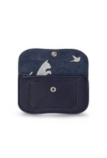 Keecie Cat Chase Small Wallet, Ink blue