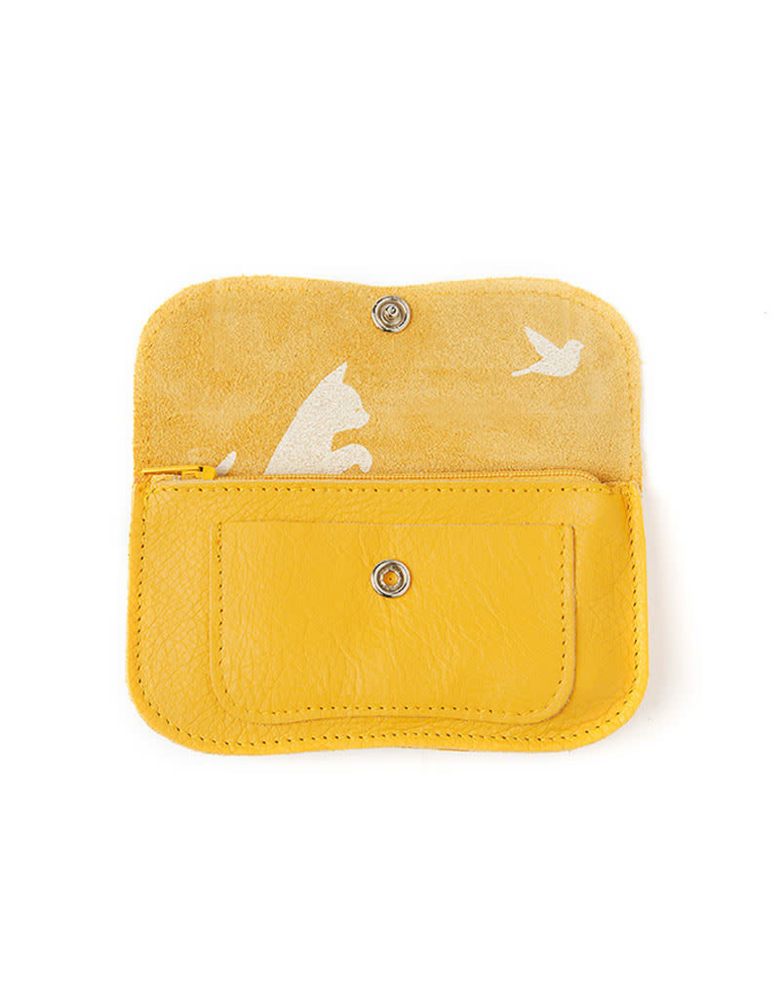 Keecie Cat Chase Small Wallet, Yellow