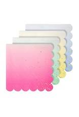 Meri Meri Servetten L - Multi Pastel met Glitter - 16st - 13 x 13 cm