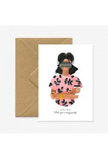 All The Ways to Say Wenskaart - Happy Birthday Hangover - Dubbele kaart + Envelop - 11,5 x 16,5 - Blanco