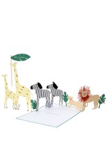 Meri Meri Wenskaart - Safari Baby Card + Envelope   - Congratulations