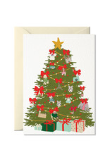 Nelly Castro Wenskaart - Kerst - Christmas tree - gevouwen kaart met envelop