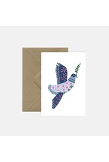 Pink Cloud Studio Wenskaart- Flowers and Peace - Dubbele kaart met envelop