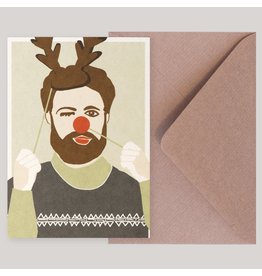 Souci-illustration Wenskaart - Kerst - Kerst Fotobooth - Postkaart + Envelope - 10 x 15cm