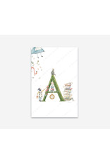 Letterkaart 'A' - Alice in wonderland - Foto x 30 - met passe 30 x 40 - met kader 33 x 43 - Mus in een