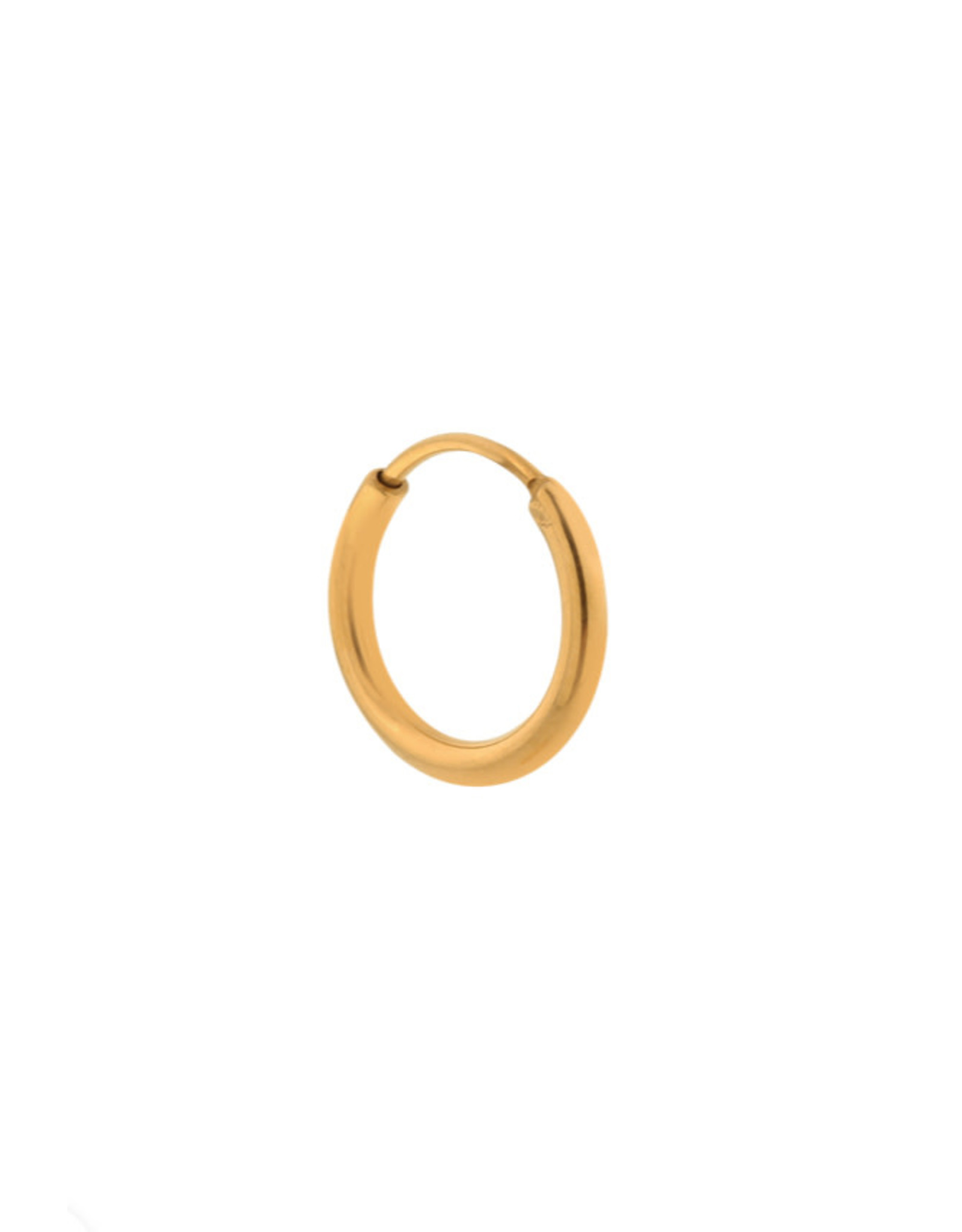 Label Kiki Single Hoop Goud - 16mm - RVS Verguld