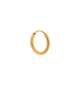 Label Kiki Single Hoop Goud - 16mm - RVS Verguld