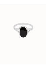 Flawed Ring - Zwarte Ovaal -