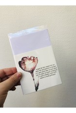 Jeske Wenskaart - Vergeet de tijd, vergeet het uur - Postkaart + enveloppe - 10 x 10cm