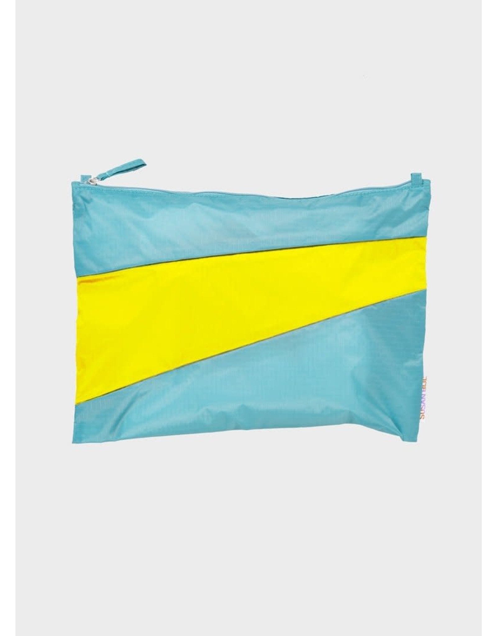 Susan Bijl Pouch L, Concept & Fluo Yellow - 35 x 25cm