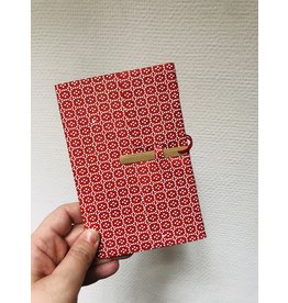 Lamali Boekje Escapade - Rood Bolletjes patroon - 10  x 15,5 cm