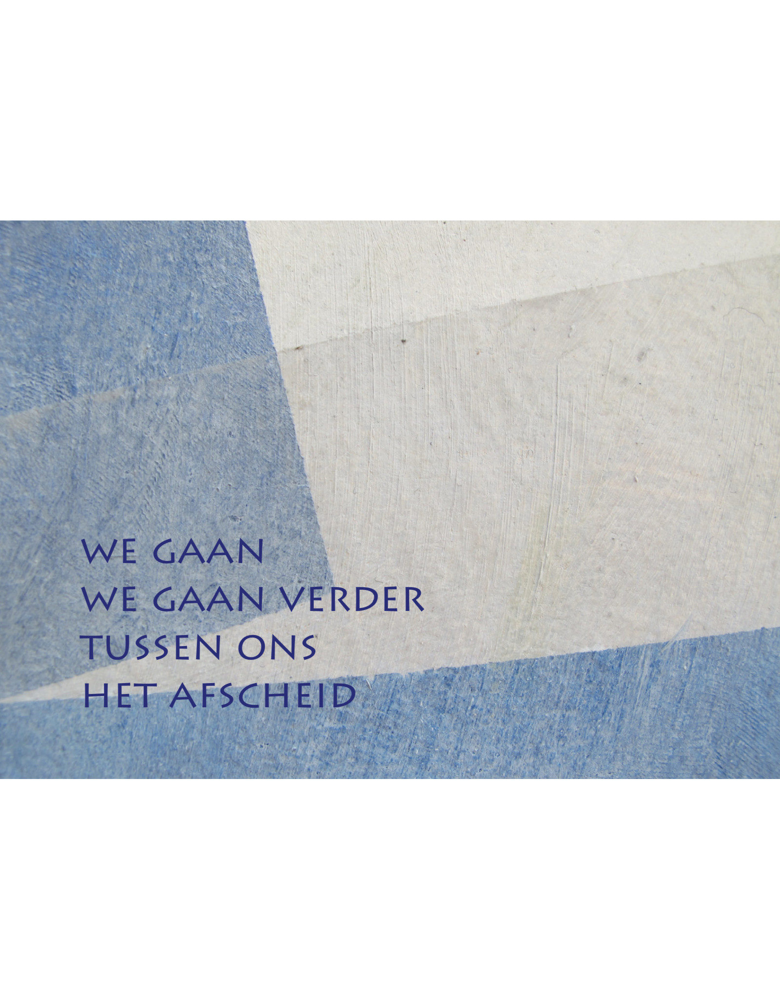 Lies Van Acker Wenskaart - We gaan verder- Postkaart + envelop