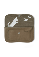 Keecie Cat Chase Medium Wallet, Moss used look