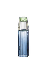 Bloomingville Kandelaar/Vaas Rina - Blauw - Glas - Ø 4,5 x H 17,5 cm
