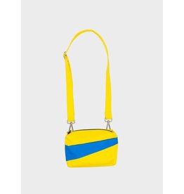 Susan Bijl Bum Bag S, Fluo yellow & Blueback- 13 x 18,5 x 6,5