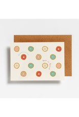 Hello August Wenskaart - Donuts - Postkaart + enveloppe- A6 - Blanco