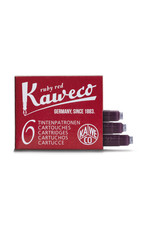 Kaweco Kaweco Ink cartridges - Ruby Red - 6-pack