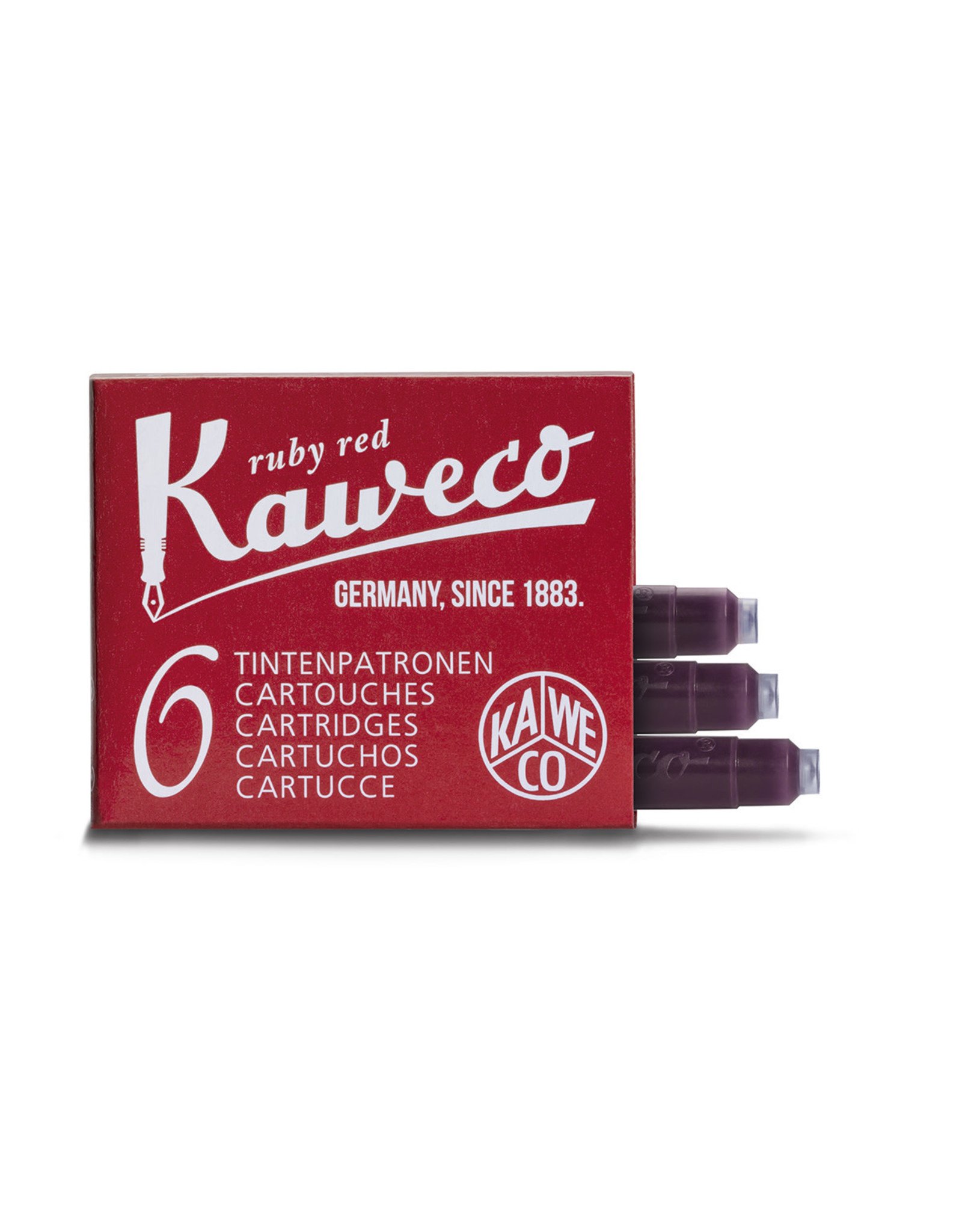 Kaweco Kaweco Ink cartridges - Ruby Red - 6-pack