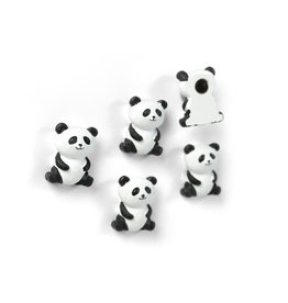 Interhal Retail Magneet Panda - 5st - Zwart/Wit