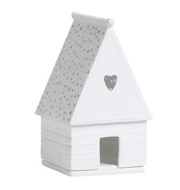 Raeder Lichthuisje S - Peperkoekenhuisje met Hartje - 8 x 8 x 13,5 cm