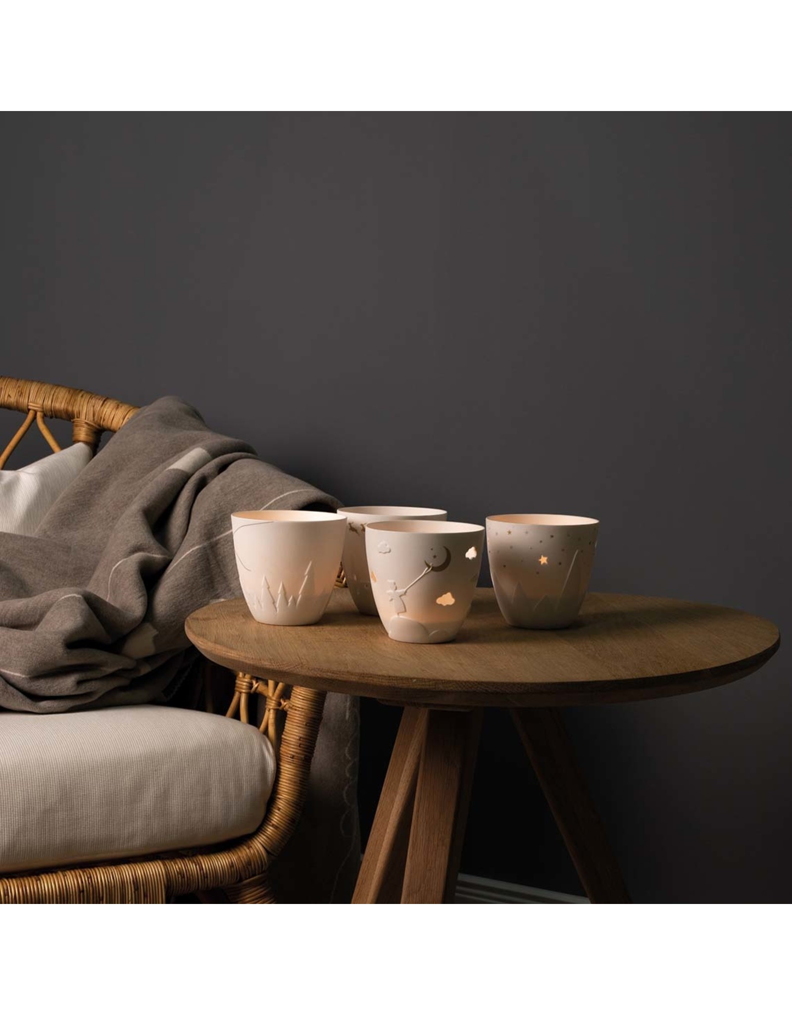 Raeder Theelicht Bergen & Sterren - Ø 9,5 x H  10cm