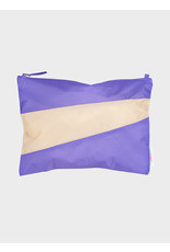 Susan Bijl Pouch L, Lilac & Cees - 35 x 25cm