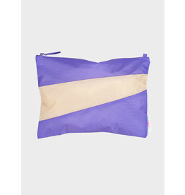 Susan Bijl Pouch L, Lilac & Cees - 35 x 25cm