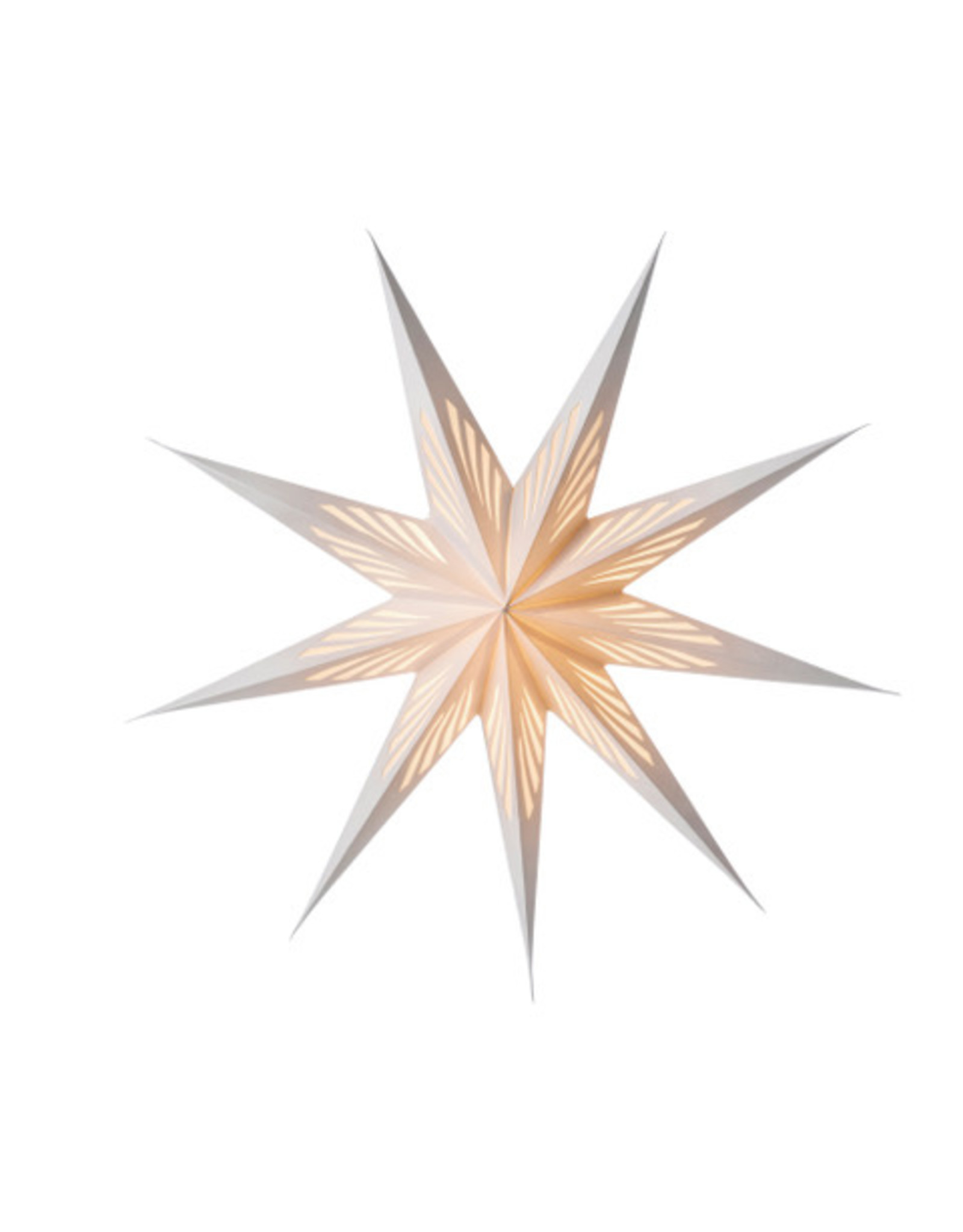 Bungalow Paper Star Light, Vivien - Wit - 60cm