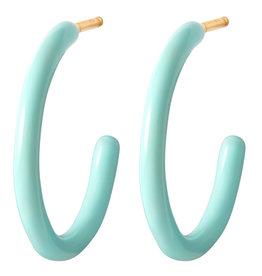 Lulu Copenhagen Oorbel Hoop M - Mint - Single - 2cm