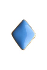 Lulu Copenhagen Oorstud, Confetti - Ruit Licht Blauw - Single - 5mm x 4mm