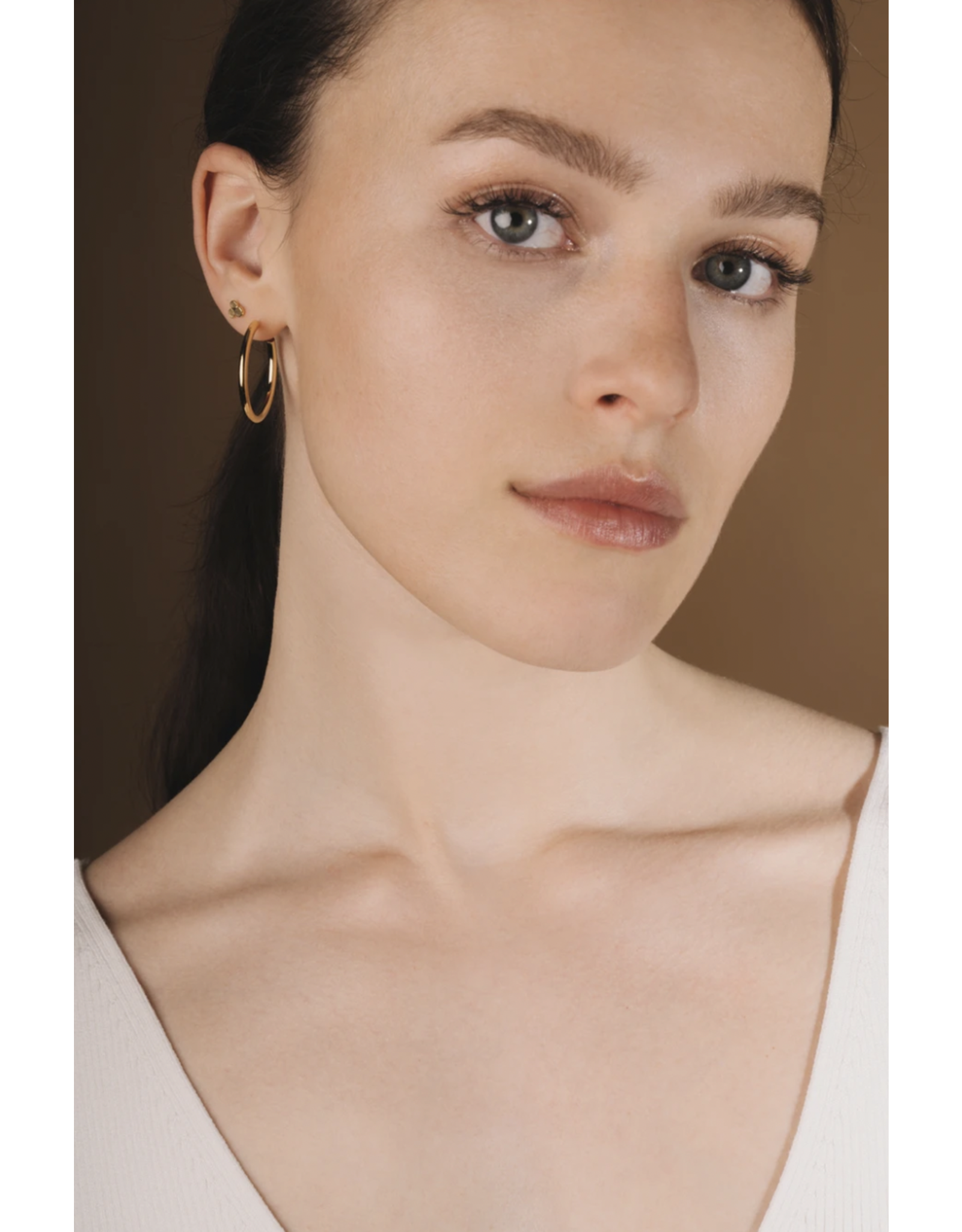Studio MHL Oorbel MHL - Three Dots, Ø 3,5mm - Goud - Verguld 18K