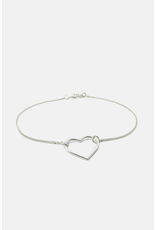 Studio MHL Armband MHL - Open Hartje - Zilver925