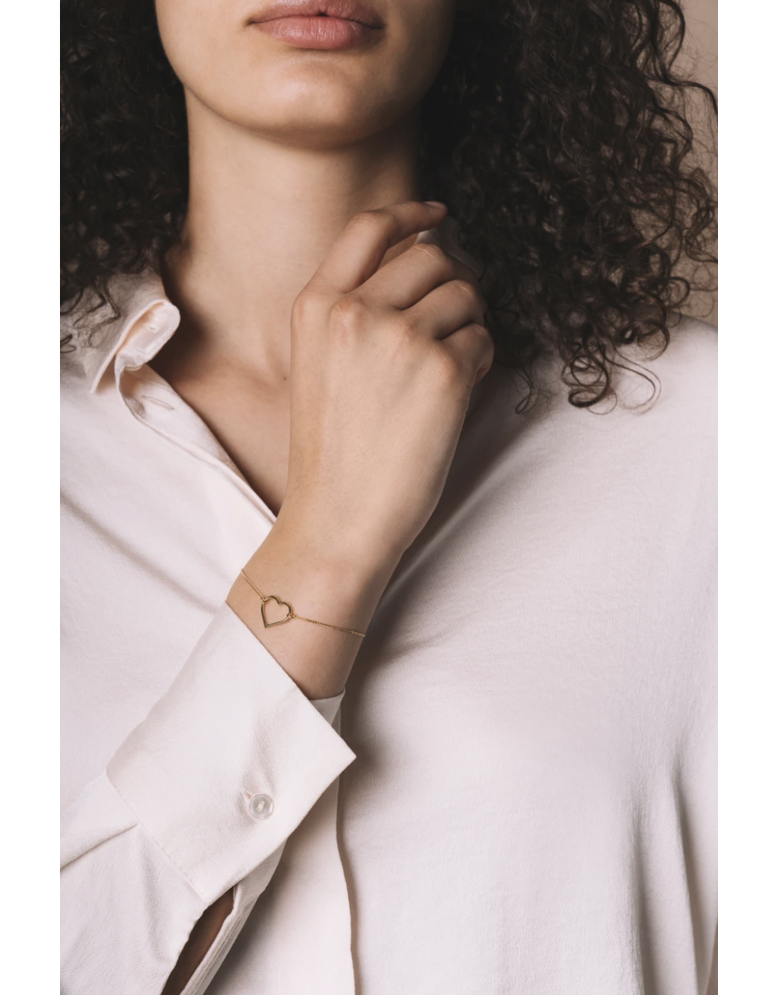 Studio MHL Armband MHL - Open Hartje - Zilver925
