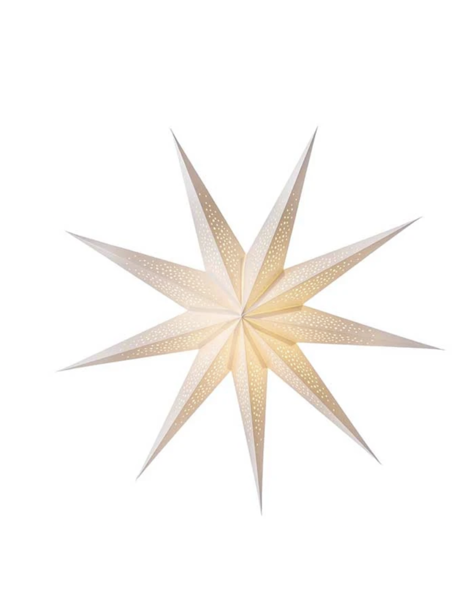 Bungalow Paper Star Light, Milky Way - Wit - 50cm